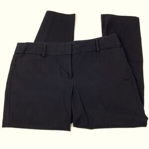 LOFT Outlet | Black Original Ankle Pant Business Casual Cotton Spandex Womens 14